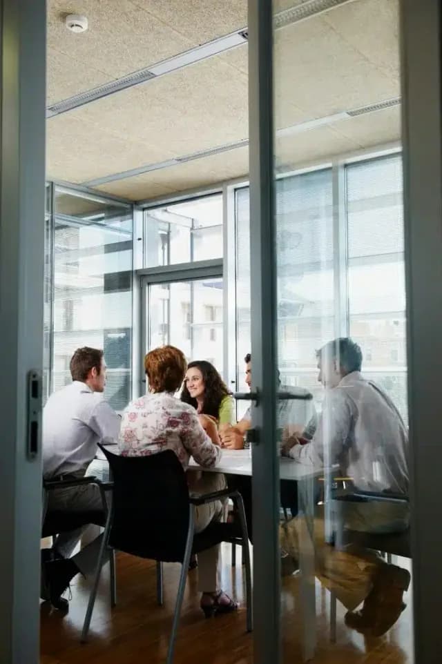 Team meeting in modern office